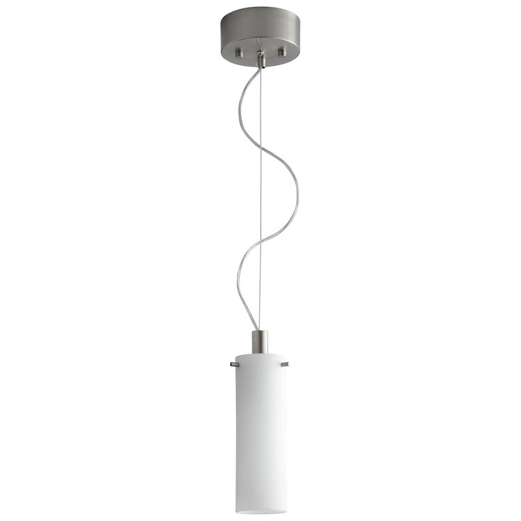Lotus Single-Light CLF Mini Pendant - Satin Nickel - Image 1