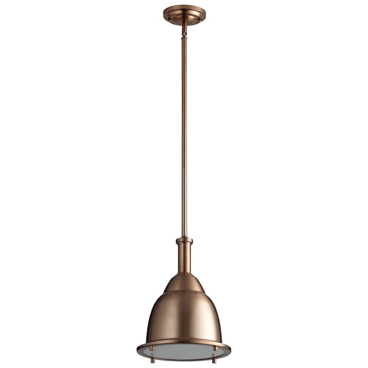 Ruvo Single-Light 24-Watt LED Pendant - Satin Copper - Image 1
