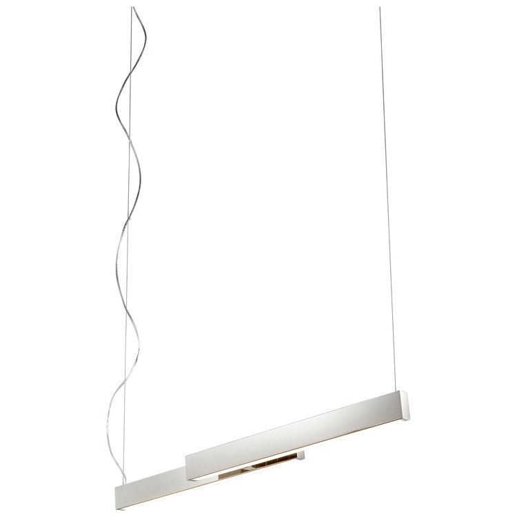 Klone Two-Light 40" Linear Pendant - Polished Nickel - Image 2
