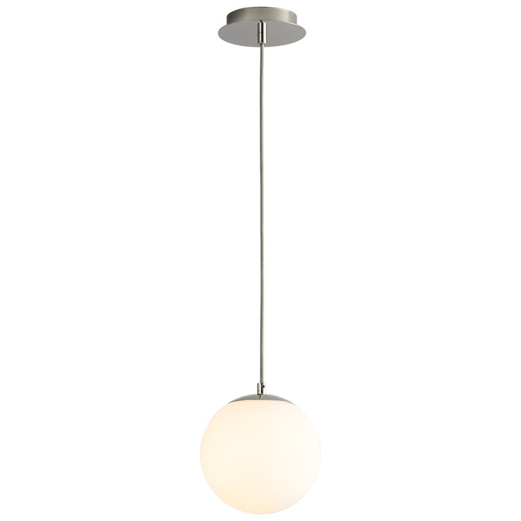 Luna Single-Light 8" Globe Pendant - Polished Chrome - Image 2