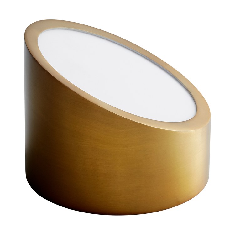 Zeepers Single-Light LED Wall Sconce - Aged Brass - Image 1
