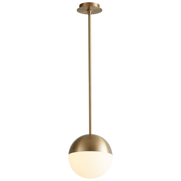 Terra Single-Light 10" LED Globe Pendant - Satin Nickel - Image 2