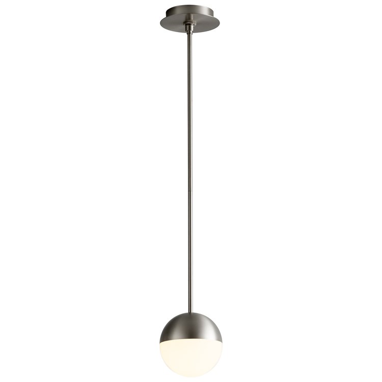 Mondo Single-Light 6" Globe Pendant - Satin Nickel - Image 2
