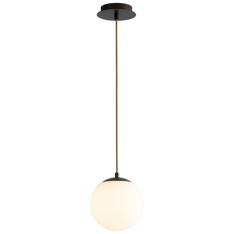 Luna Single-Light 8" Globe Pendant - Oiled Bronze - Image 2