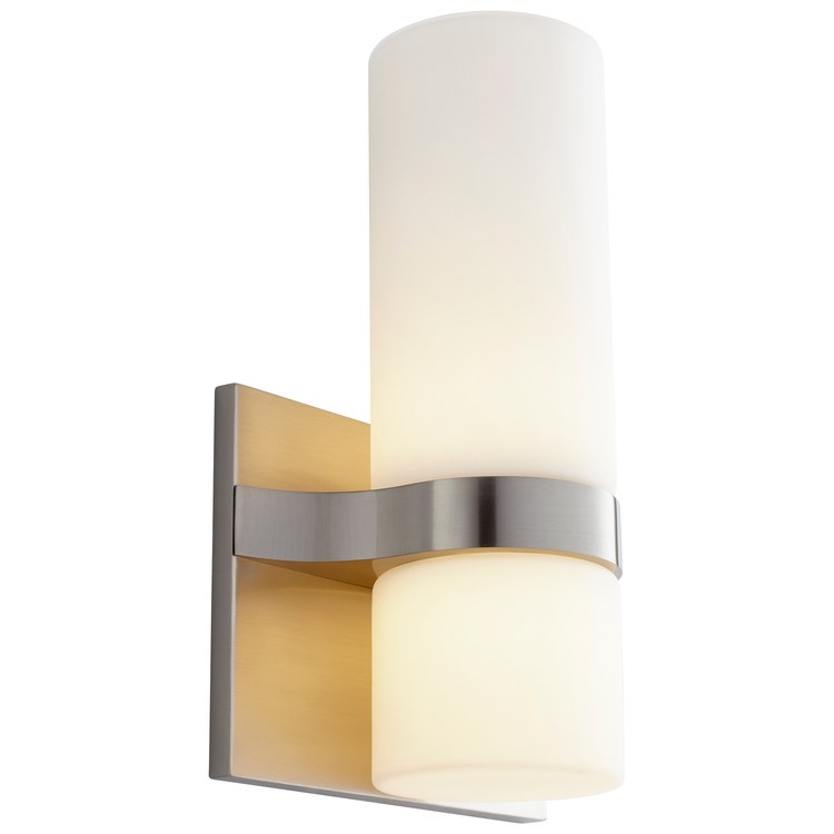 Olio Two-Light LED Wall Sconce - Satin Nickel - Image 2