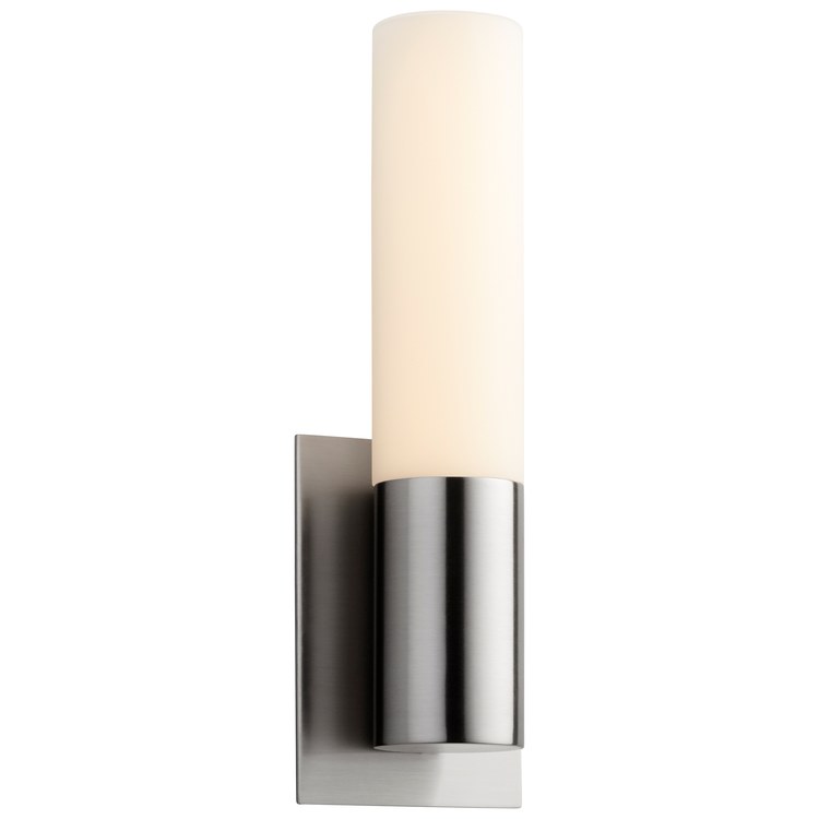 Magneta Single-Light LED Wall Sconce with Glass Shade - Satin Nickel - Image 2