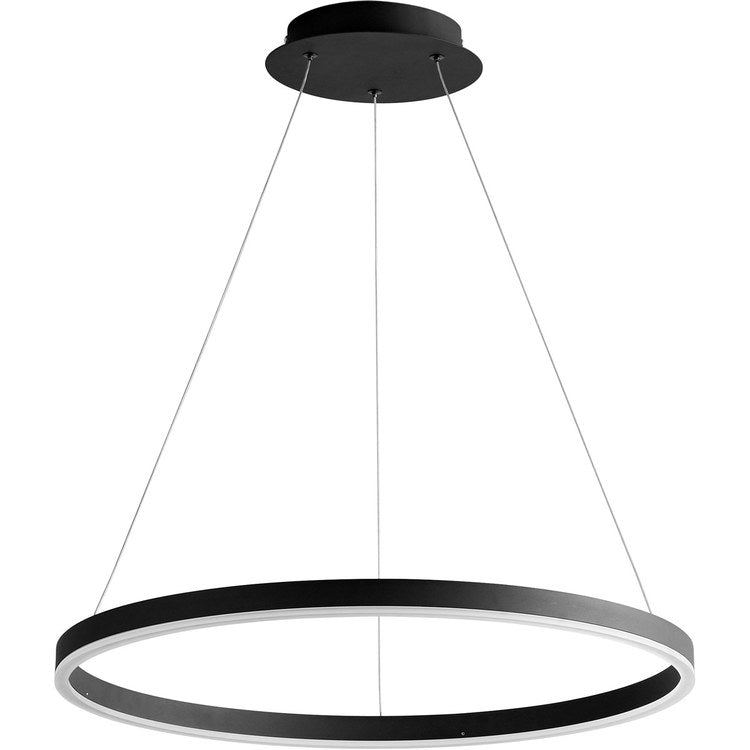 Circulo Single-Light 24" Pendant - White - Image 1