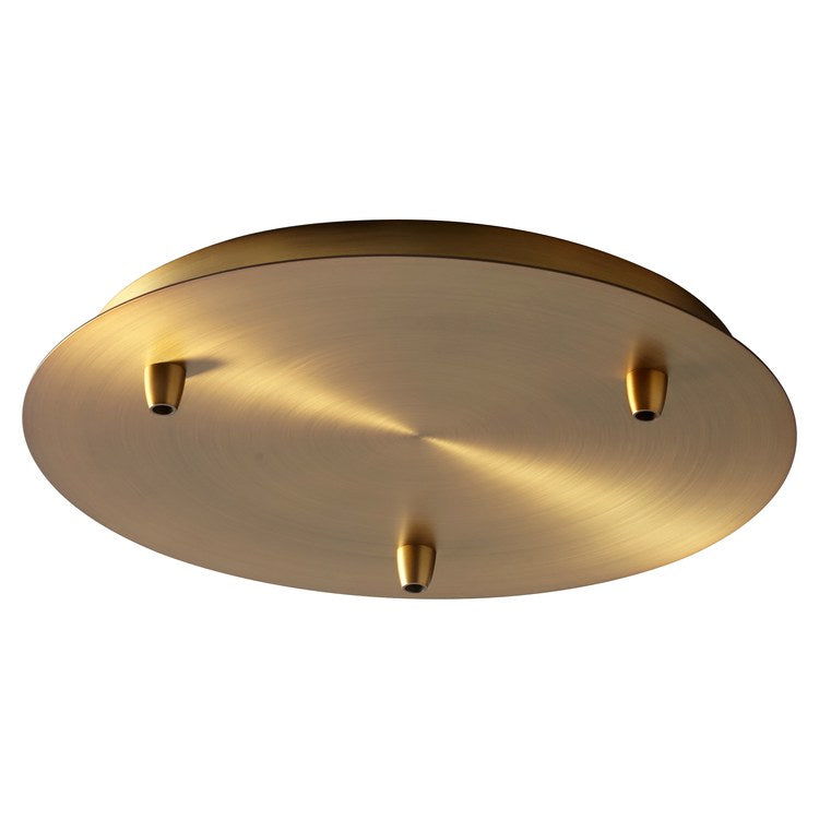 13" Pendant Canopy - Aged Brass - Image 3