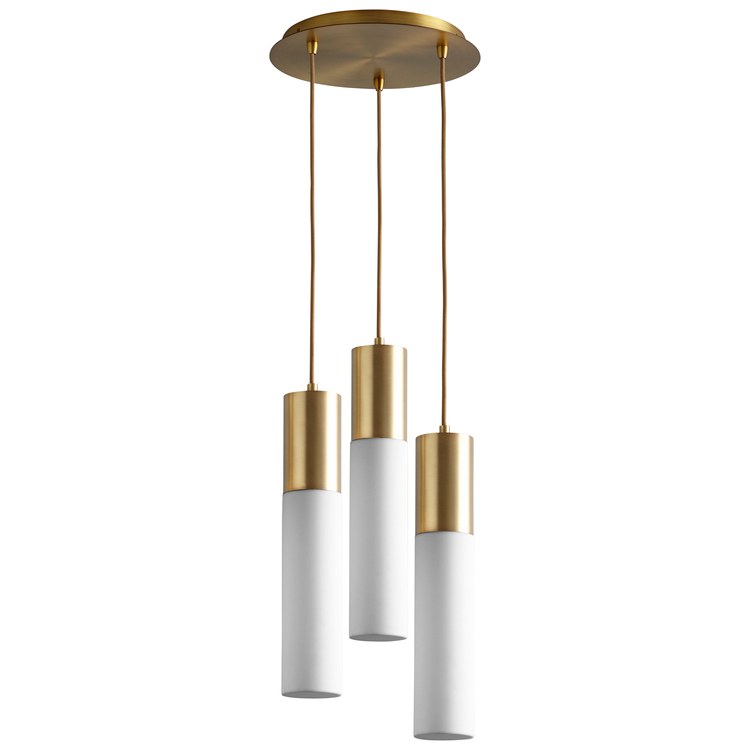 13" Pendant Canopy - Aged Brass - Image 1