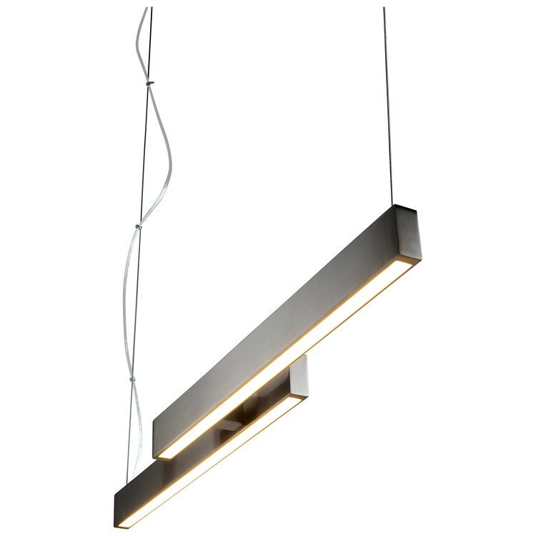 Klone Two-Light 40" Linear Pendant - Satin Nickel - Image 3