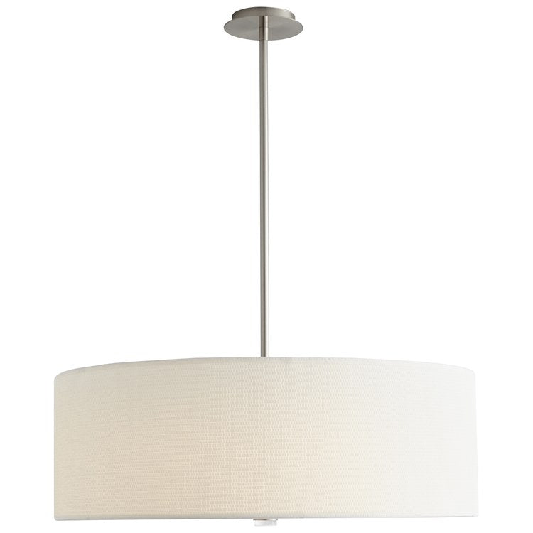 Echo Four-Light 30" LED Drum Pendant - Satin Nickel - Image 2