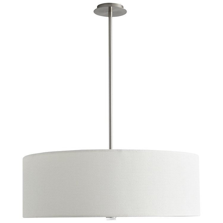 Echo Four-Light 30" LED Drum Pendant - Satin Nickel - Image 1