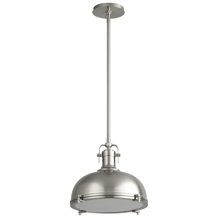Vida Single-Light LED Pendant - Satin Nickel - Image 1
