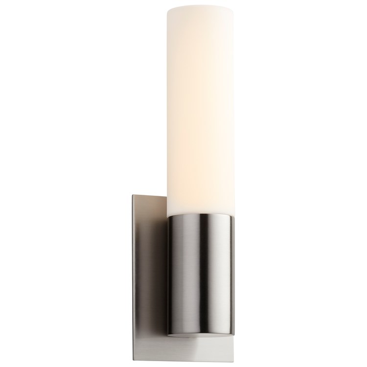 Magneta Single-Light LED Wall Sconce with Acrylic Shade - Satin Nickel - Image 2