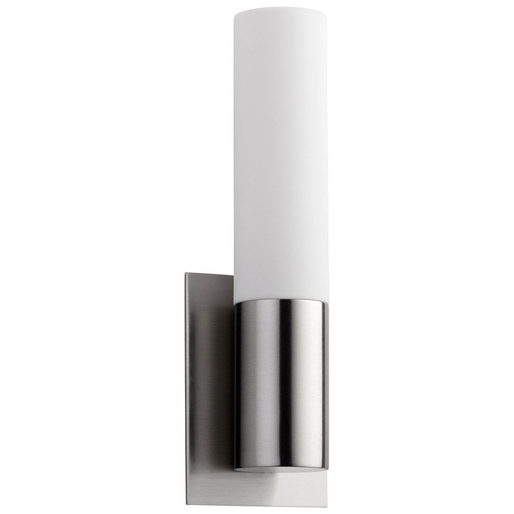 Magneta Single-Light LED Wall Sconce with Acrylic Shade - Satin Nickel - Image 1