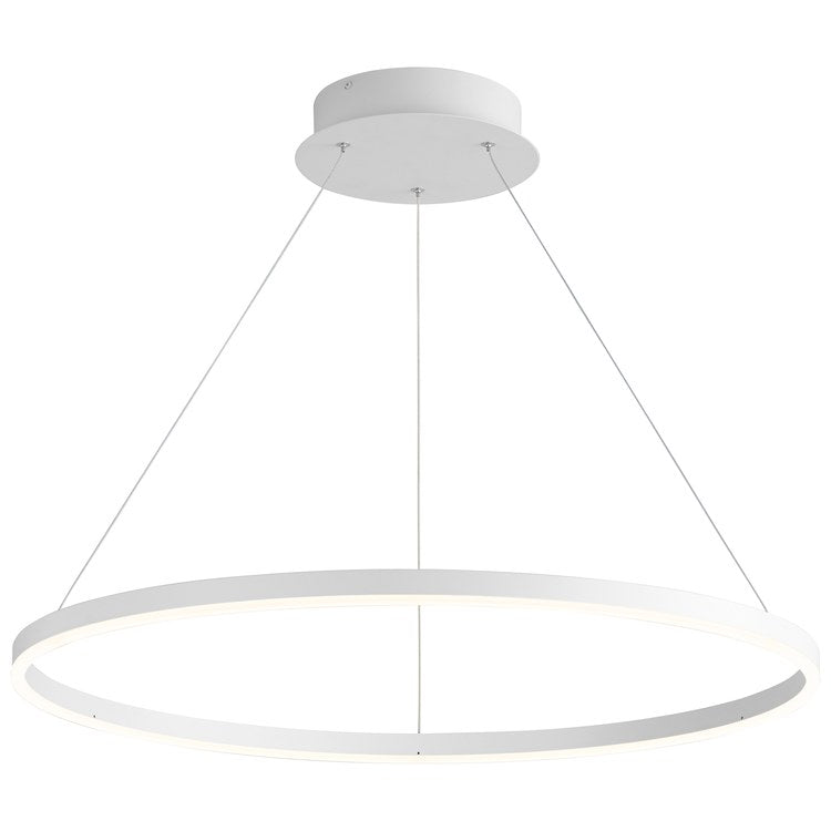 Circulo Single-Light 32" Pendant - White - Image 2