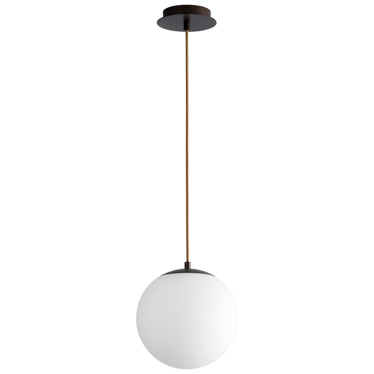 Luna Single-Light 10" Globe Pendant - Oiled Bronze - Image 1