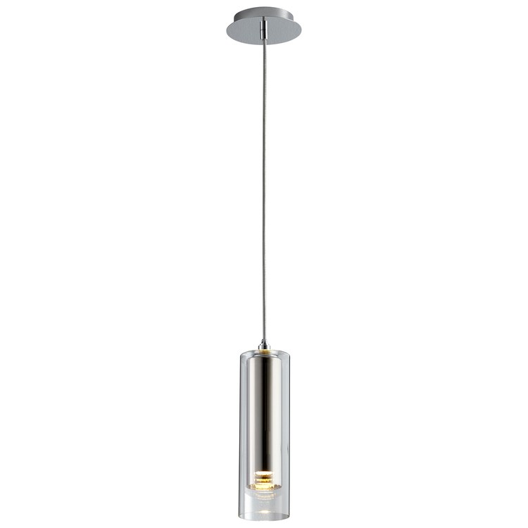 Gratis Single-Light Mini Pendant with Mirrored Glass Shade - Polished Chrome - Image 2
