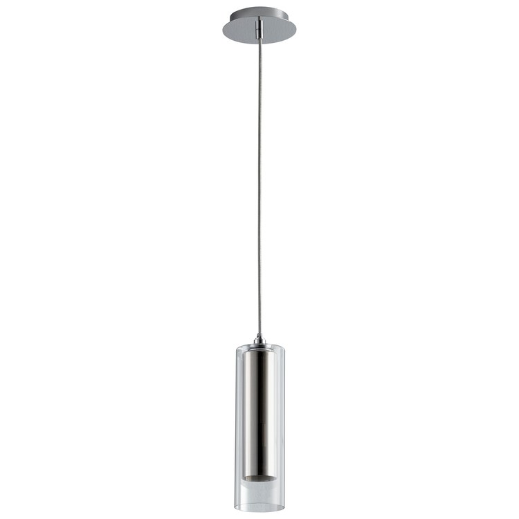 Gratis Single-Light Mini Pendant with Mirrored Glass Shade - Polished Chrome - Image 1