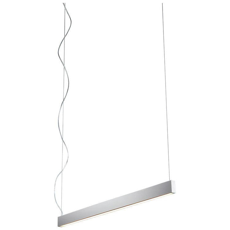 Zepp Single-Light 38" LED Linear Pendant - Polished Nickel - Image 1