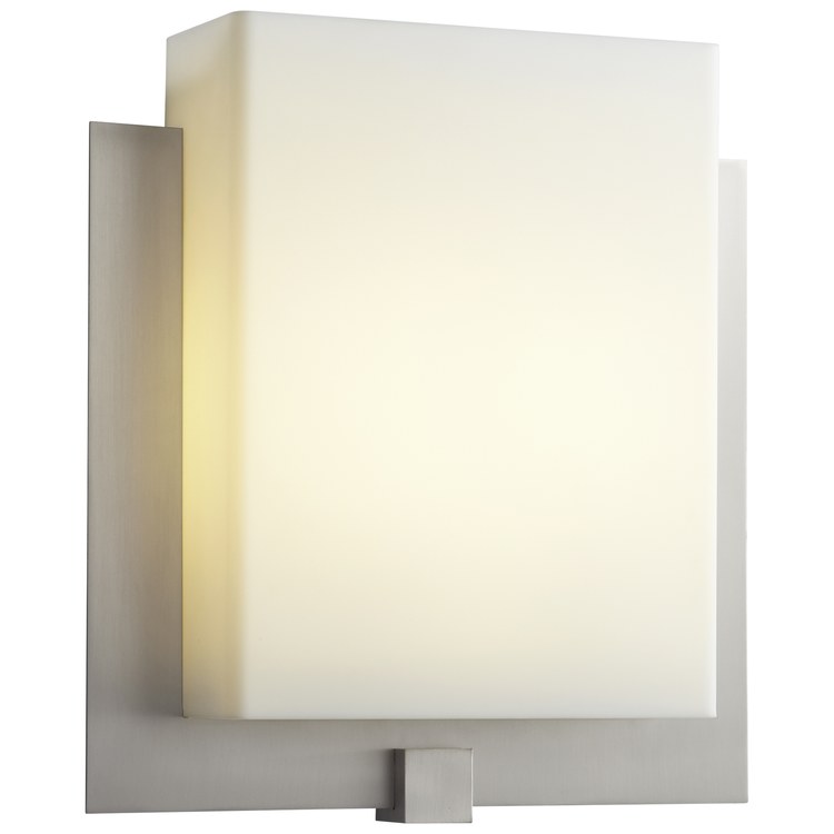 Pathways Single-Light LED Bathroom Wall Sconce with Acrylic Shade - Satin Nickel - Image 2