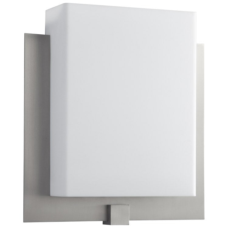 Pathways Single-Light LED Bathroom Wall Sconce with Acrylic Shade - Satin Nickel - Image 1