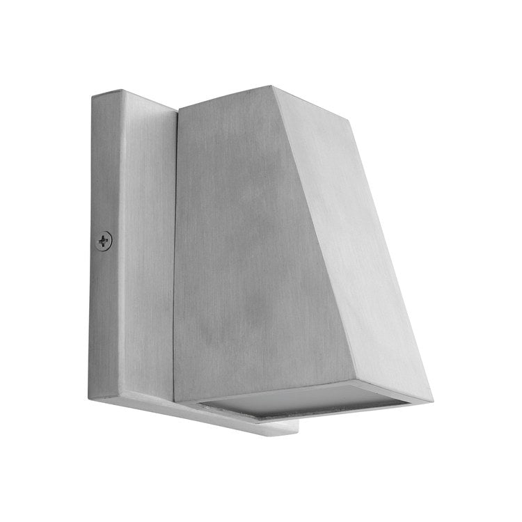 Titan Single-Light LED Outdoor Wall Sconce - Brushed Aluminum - Image 1