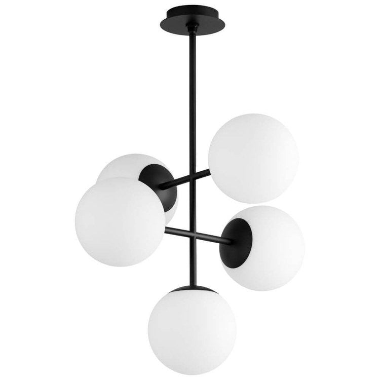 Nebula Five-Light 8" LED Pendant - Black - Image 1