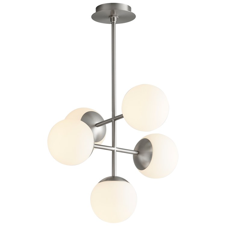 Nebula Five-Light 6" LED Pendant - Satin Nickel - Image 2