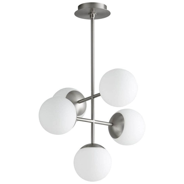 Nebula Five-Light 6" LED Pendant - Satin Nickel - Image 1