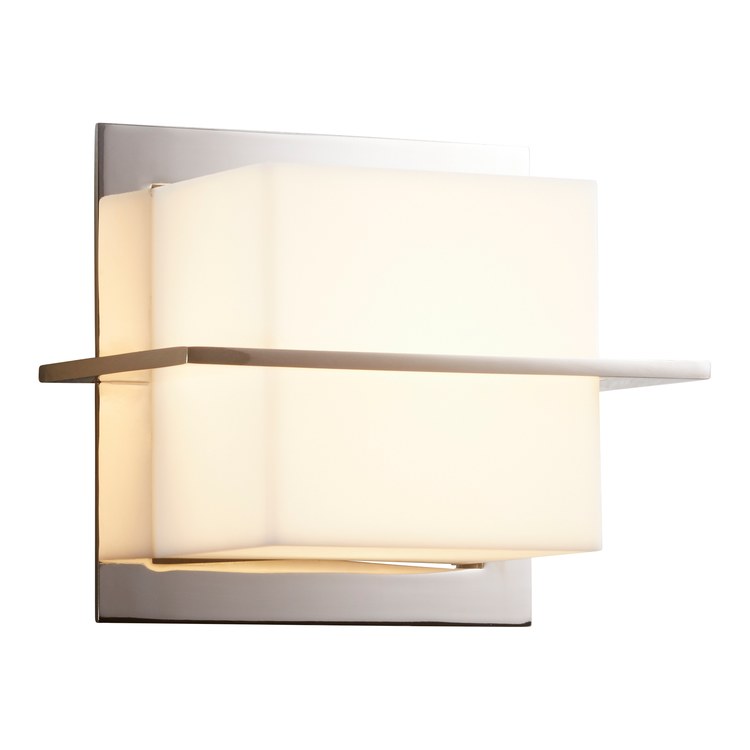 Metrix Single-Light LED Bathroom Wall Sconce - Polished Nickel - Image 2