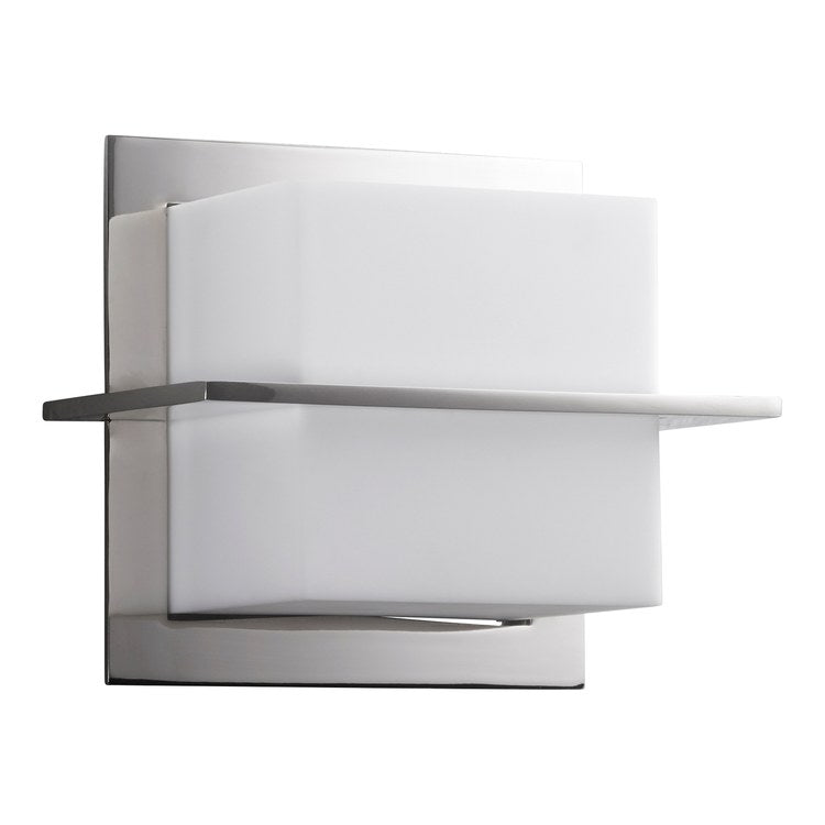 Metrix Single-Light LED Bathroom Wall Sconce - Polished Nickel - Image 1