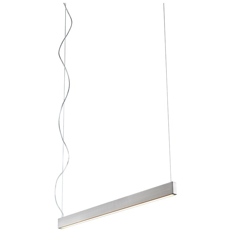 Zepp Single-Light 38" LED Linear Pendant - Satin Nickel - Image 2