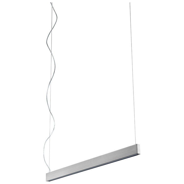 Zepp Single-Light 38" LED Linear Pendant - Satin Nickel - Image 1