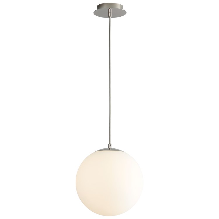 Luna Single-Light 12" Globe Pendant - Polished Chrome - Image 2