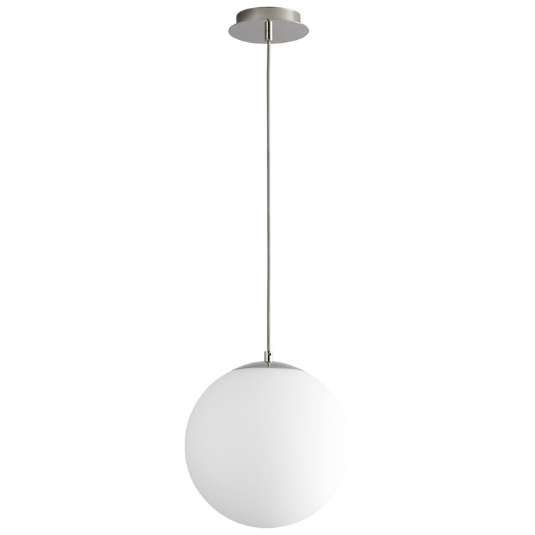 Luna Single-Light 12" Globe Pendant - Polished Chrome - Image 1