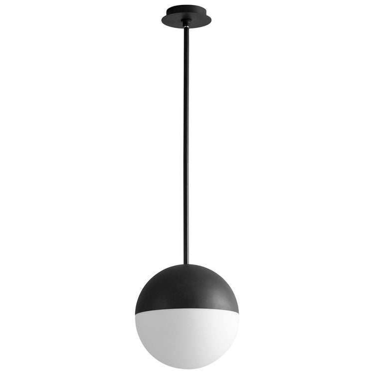Mondo Single-Light 12" Globe Pendant - Black - Image 1
