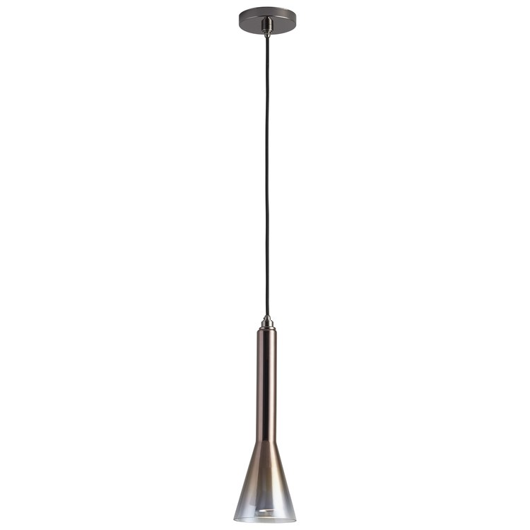 Liberty Single-Light LED Mini Pendant with Coffee Ombre Glass Shade - Image 2