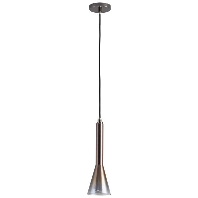 Liberty Single-Light LED Mini Pendant with Coffee Ombre Glass Shade - Image 1