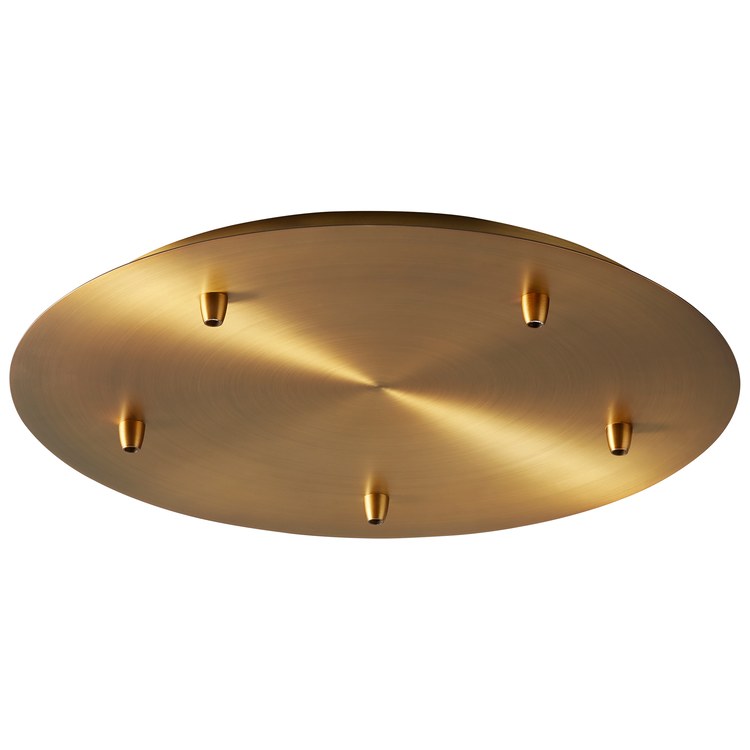 19" Pendant Canopy - Aged Brass - Image 1