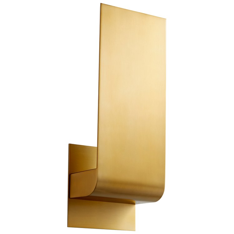 Halo Single-Light Small Wall Sconce - Aged Brass - Image 3