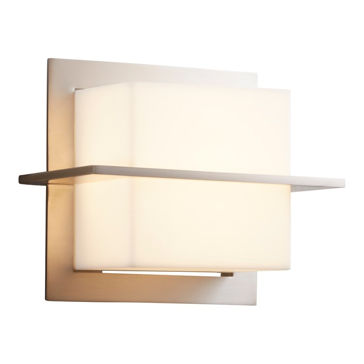 Metrix Single-Light LED Bathroom Wall Sconce - Satin Nickel - Image 2