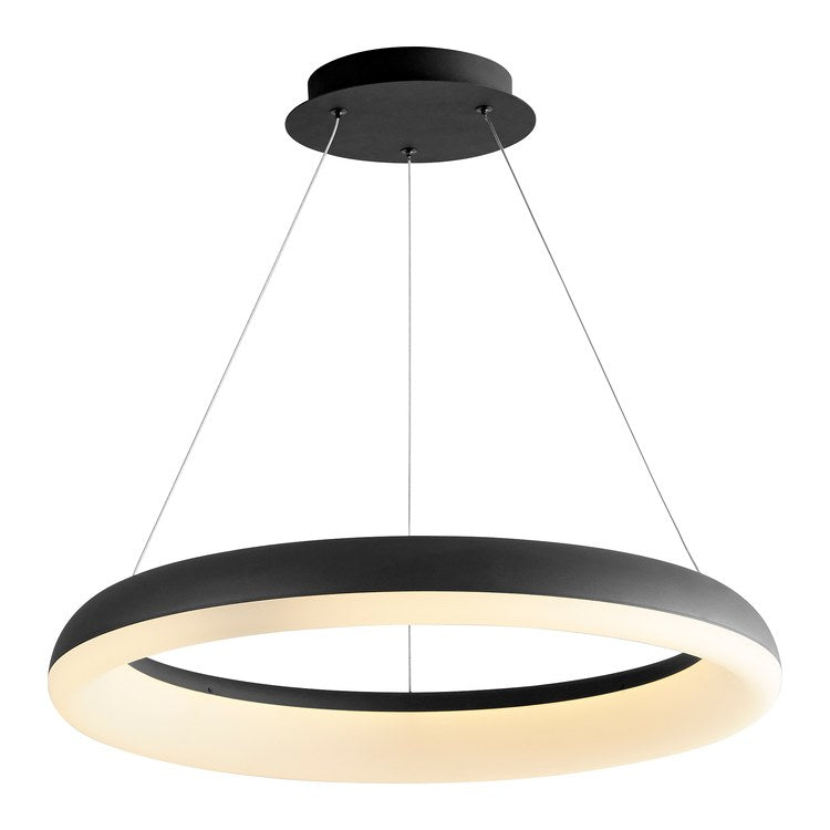 Roswell Single-Light LED 24" Pendant - Black - Image 2