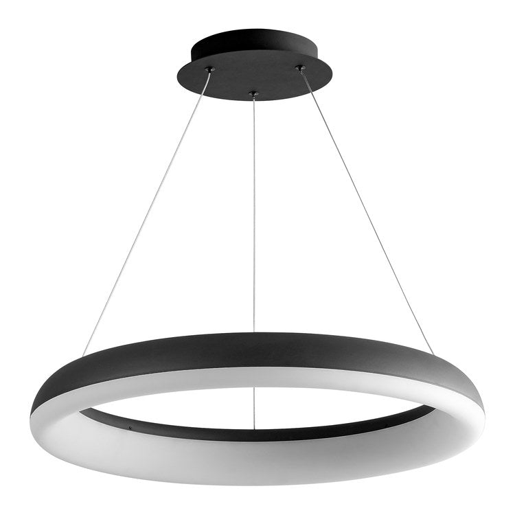 Roswell Single-Light LED 24" Pendant - Black - Image 1