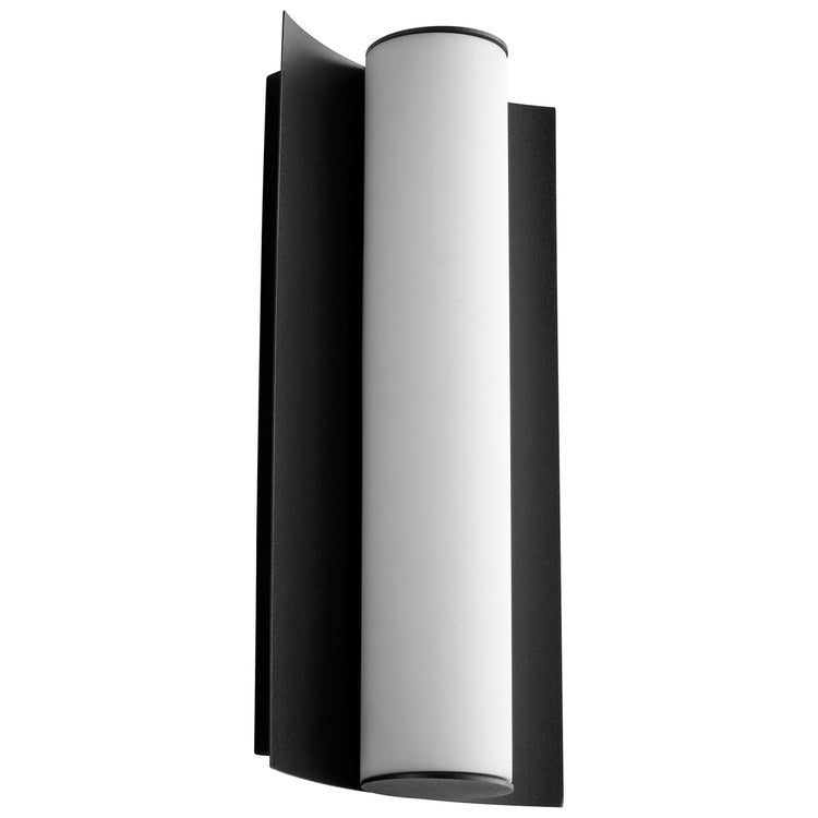 Wave Single-Light 13" LED Bathroom Wall Sconce - Black - Image 1