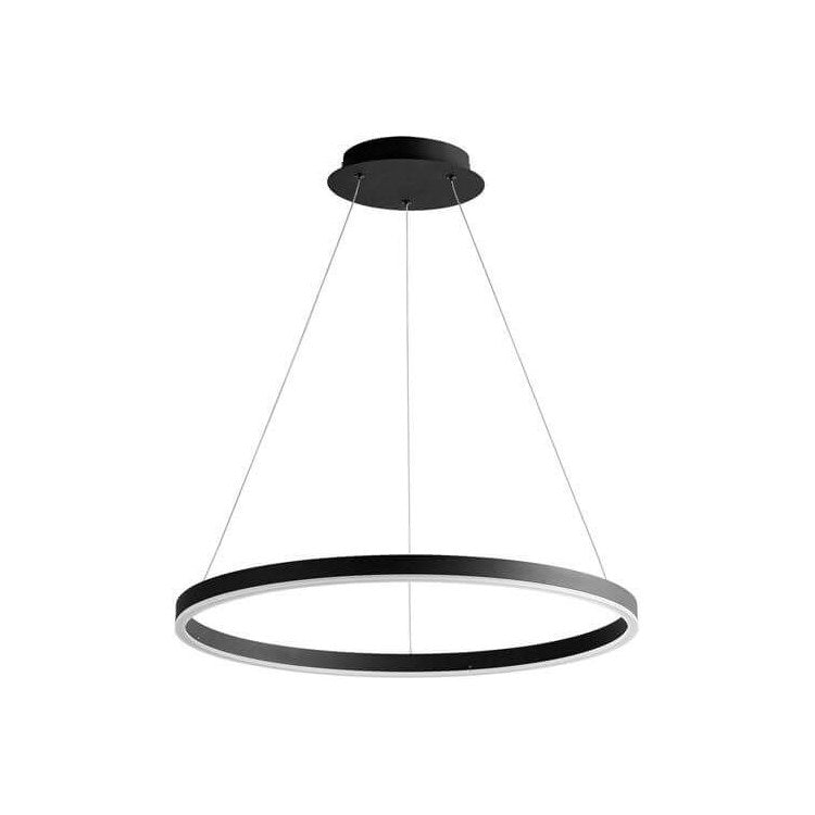 Circulo Single-Light 24" Pendant - Aged Brass - Image 1