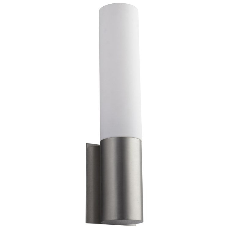 Magnum Single-Light LED Wall Sconce with Acrylic Shade - Satin Nickel - Image 1