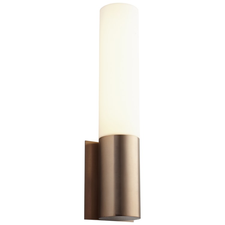 Magnum Single-Light LED Wall Sconce with Acrylic Shade - Satin Copper - Image 2