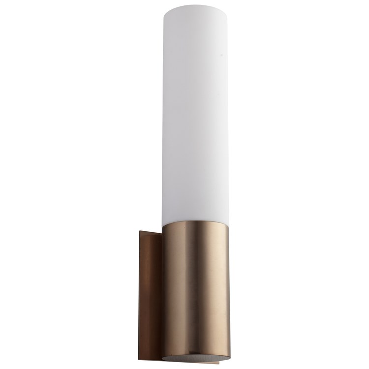 Magnum Single-Light LED Wall Sconce with Acrylic Shade - Satin Copper - Image 1