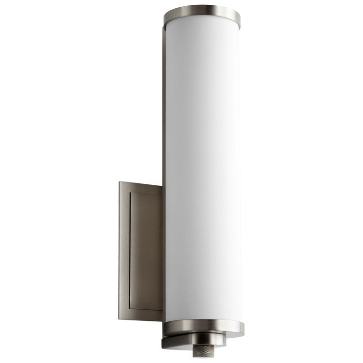 Tempus Single-Light 13" LED Bathroom Wall Sconce - Satin Nickel - Image 1
